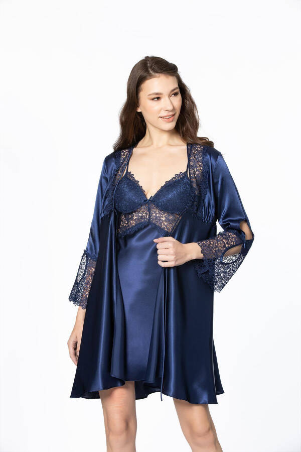 Atlas tunika chopon pijama to'plami shortik to'plami 6 dona kelin chiroy to'plami - 6625 - 3