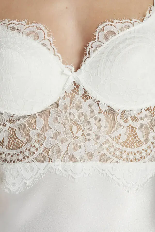 Atlas tunika uyqu ko'ylak pijama to'plami short to'plami 6 dona kelin cho'yiz to'plami - 6015 - 5