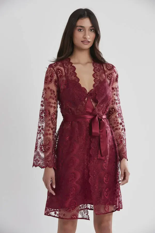 Atlas tunika xalat pijama to'plami shortik to'plami 6 dona to'yga tayyorlanuvchi to'plam - 6225 - 3