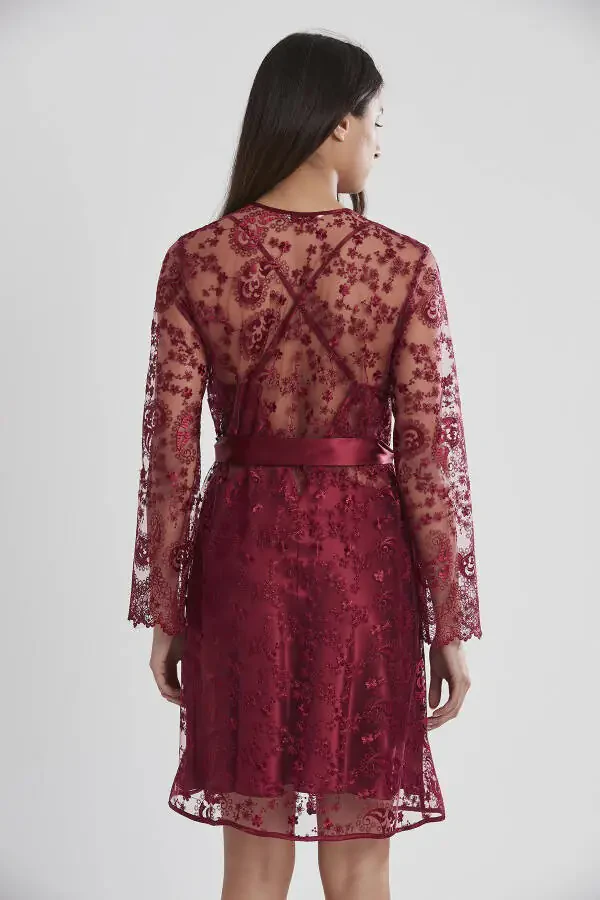 Atlas tunika xalat pijama to'plami shortik to'plami 6 dona to'yga tayyorlanuvchi to'plam - 6225 - 4