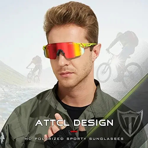 ATTCL Cycling Sunglasses Outdoor Bike Glasses UV400 Sunglasses for Women and Men - 2