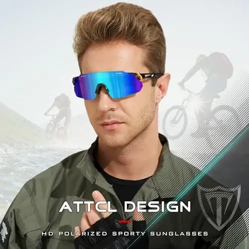 ATTCL Cycling Sunglasses Outdoor Bike Glasses UV400 Sunglasses for Women and Men - 2