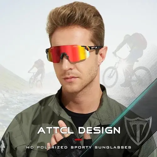 ATTCL Cycling Sunglasses Outdoor Bike Glasses UV400 Sunglasses for Women and Men - 2