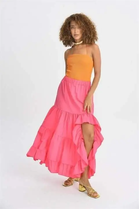 Audrey Slit Detail Skirt 4037 - BÜYÜKBEDENIZ