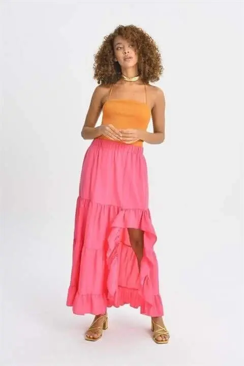 Audrey Slit Detail Skirt 4037 - 4