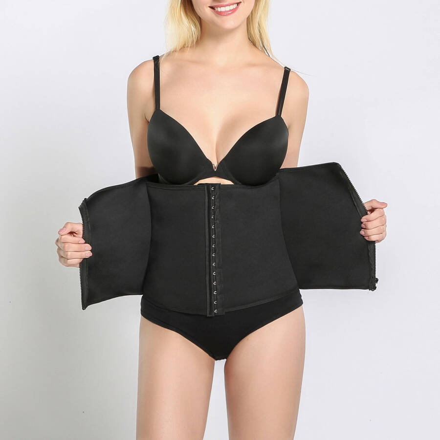 Aueoeo Womens Waist Trainer Corset Sweat Waist Trimmer for Women Workout Belt Corset Shapewear- - 1