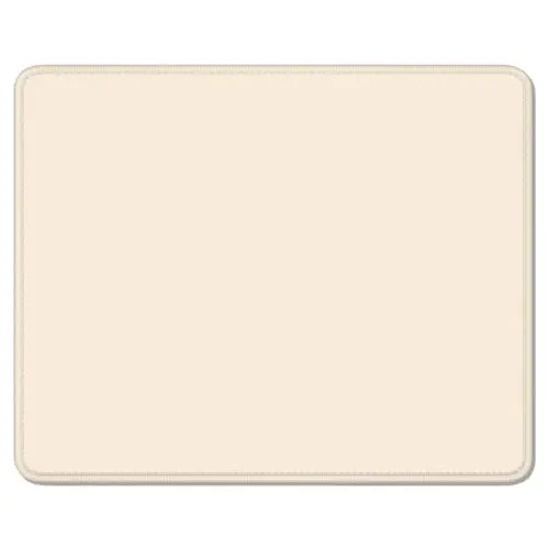 Auhoahsil Beige Mouse Pad, 12 x 10 Inch Square Mousepad, 3mm Thick Rubber Mouse Mat with Pretty Design, Premium-Textured Non-Slip for Gaming Work Office Wireless Mouse Men Women - 2