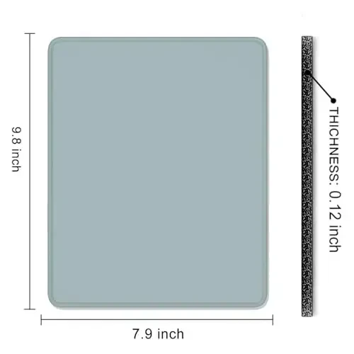 Auhoahsil Blue Mouse Pad, 12 x 10 Inch Square Mousepad, 3mm Thick Rubber Mouse Mat with Pretty Design, Premium-Textured Non-Slip for Gaming Work Office Wireless Mouse Men Women - 7