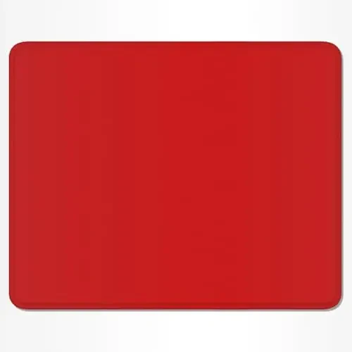 Auhoahsil Red Mouse Pad, 12 x 10 Inch Square Mousepad, 3mm Thick Rubber Mouse Mat with Pretty Design, Premium-Textured Non-Slip for Gaming Work Office Wireless Mouse Men Women - AUHOAHSIL