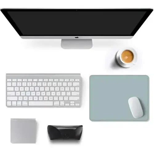 Auhoahsil Blue Mouse Pad, 12 x 10 Inch Square Mousepad, 3mm Thick Rubber Mouse Mat with Pretty Design, Premium-Textured Non-Slip for Gaming Work Office Wireless Mouse Men Women - 3