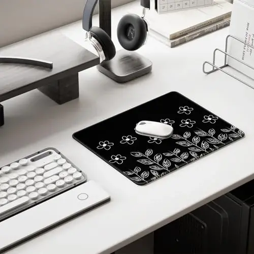 Auhoahsil Mouse Pad, 12 x 10 dyuymli yoqimli mushuk panjalari mavzusi Stol uchun kompyuter sichqonchasi, Premium teksturali sirpanmaydigan kauchuk tikilgan qirralari Suv o'tkazmaydigan kvadrat sichqoncha o'yini Ish simsiz sichqonchalar, Yashil - 6