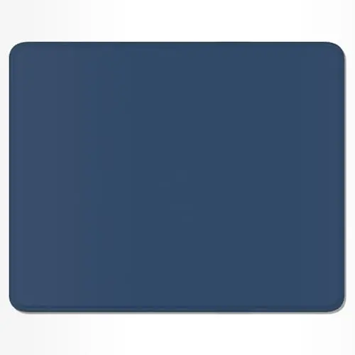 Auhoahsil Mouse Pad, 12 x 10 Inch Square Mousepad, 3mm Thick Rubber Mouse Mat with Pretty Design, Premium-Textured Non-Slip for Gaming Work Office Wireless Mouse Men Women, Dark Blue 