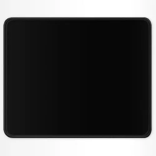 Auhoahsil Qora sichqoncha yostig'i, 12 x 10 dyuymli kvadrat sichqoncha yostig'i, 3 mm qalinlikdagi kauchuk sichqoncha yostig'i, chiroyli dizaynli, o'yin ishlari ofisi uchun sirpanmaydigan simsiz sichqoncha erkaklar ayollar 