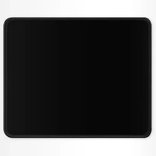 Auhoahsil Qora sichqoncha yostig'i, 12 x 10 dyuymli kvadrat sichqoncha yostig'i, 3 mm qalinlikdagi kauchuk sichqoncha yostig'i, chiroyli dizaynli, o'yin ishlari ofisi uchun sirpanmaydigan simsiz sichqoncha erkaklar ayollar 