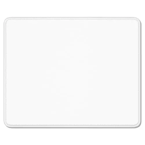 Auhoahsil White Mouse Pad, 12 x 10 Inch Square Mousepad, 3mm Thick Rubber Mouse Mat with Pretty Design, Premium-Textured Non-Slip for Gaming Work Office Wireless Mouse Men Women - 1