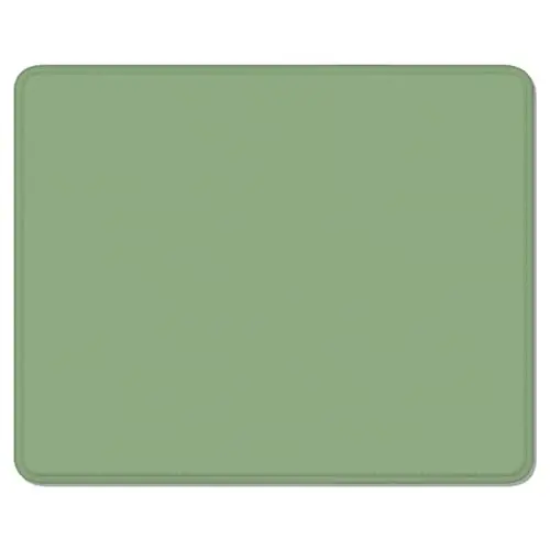 Auhoahsil Green Mouse Pad, 12 x 10 Inch Square Mousepad, 3mm Thick Rubber Mouse Mat with Pretty Design, Premium-Textured Non-Slip for Gaming Work Office Wireless Mouse Men Women - AUHOAHSIL