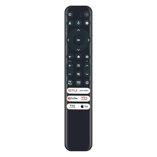 AULCMEET RC813 FMB1 RC902V Far1 Yeni Değiştirilmiş Sesli Evrensel Uzaktan Kumanda TCL Mini Led 8K Akıllı TV ile Uyumlu Netflix Prime YouTube TCL AppleTv Düğmeleri 65Q750G 75Q750G 85Q750G 85Q750G-CA 65QM850G - 3