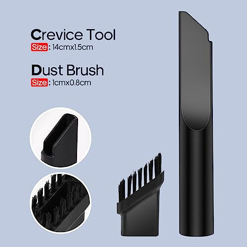 Auloea Mini Portable Vacuum Cleaner, Keyboard Wireless Handheld Vacuum with Brush Motor 4500PA High Power and TypeC, for Car,Office and Home Cleaning /V01/Black - 5