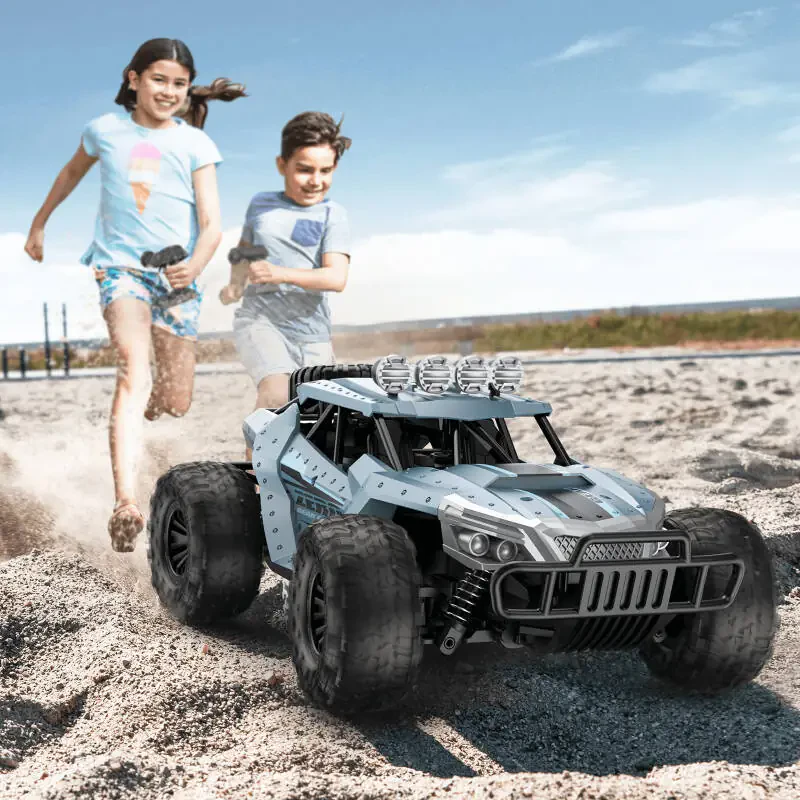 AUOSHI Пульт бошқаруви машинаси, 2.4GHz 15+MPH RC машиналар ўйинчоқлари, 1:16 RC юк машинаси йўлтанламас хобби ўйинчоқлари 2 та қайта зарядланадиган батареяли 4-7 ёш ва 8-12 ёшли болалар учун совға - 2