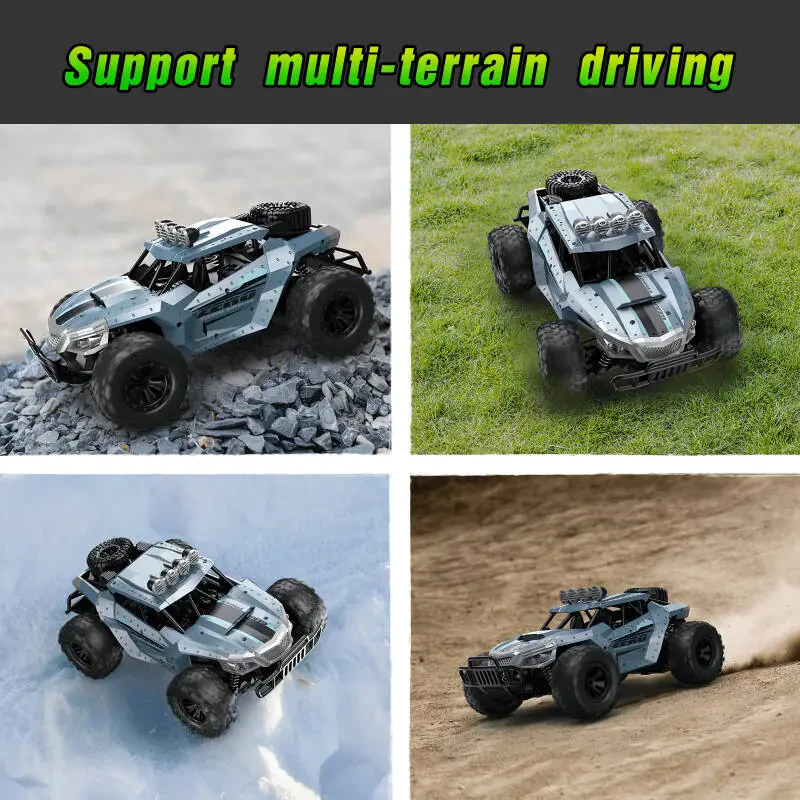 AUOSHI Пульт бошқаруви машинаси, 2.4GHz 15+MPH RC машиналар ўйинчоқлари, 1:16 RC юк машинаси йўлтанламас хобби ўйинчоқлари 2 та қайта зарядланадиган батареяли 4-7 ёш ва 8-12 ёшли болалар учун совға - 3