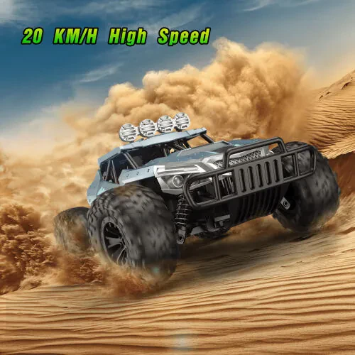 AUOSHI Пульт бошқаруви машинаси, 2.4GHz 15+MPH RC машиналар ўйинчоқлари, 1:16 RC юк машинаси йўлтанламас хобби ўйинчоқлари 2 та қайта зарядланадиган батареяли 4-7 ёш ва 8-12 ёшли болалар учун совға - 4