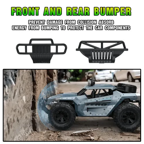 AUOSHI Пульт бошқаруви машинаси, 2.4GHz 15+MPH RC машиналар ўйинчоқлари, 1:16 RC юк машинаси йўлтанламас хобби ўйинчоқлари 2 та қайта зарядланадиган батареяли 4-7 ёш ва 8-12 ёшли болалар учун совға - 6