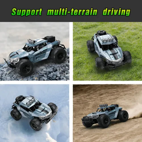 AUOSHI Remote Control Car, 2.4GHz 15+MPH RC Cars Toys, 1:16 RC Truck Off Road Hobby Toys with 2 Rechargeable Battery Gift for Boys Age 4-7 8-12 Kids - 3