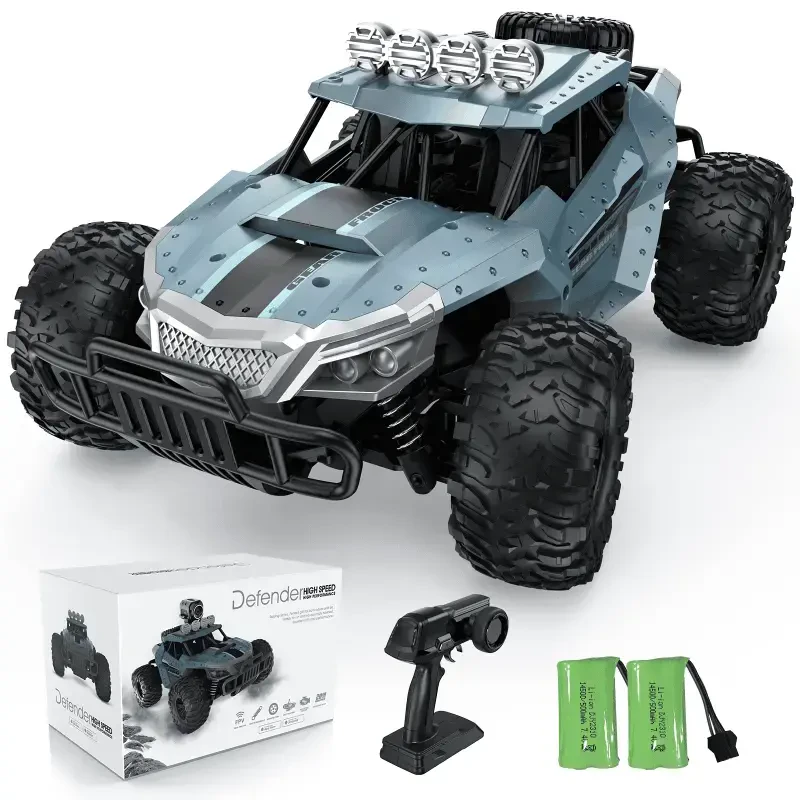 AUOSHI Remote Control Car, 2.4GHz 15+MPH RC Cars Toys, 1:16 RC Truck Off Road Hobby Toys with 2 Rechargeable Battery Gift for Boys Age 4-7 8-12 Kids - 8