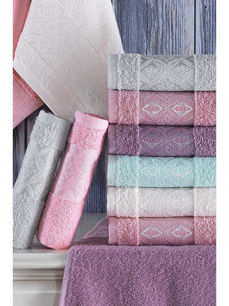 Aura | Set of 12 30x50 Cm Hand and Face Towels | Kitchen Towel - 10