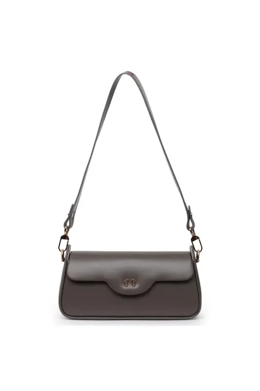 Aureus Dark Gray Women's Shoulder Bag - MATMAZEL