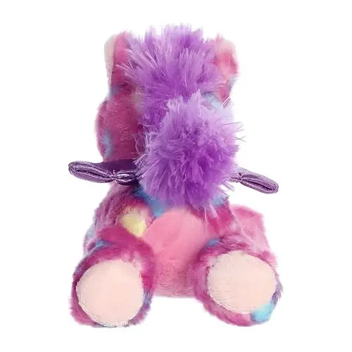 Aurora® Vibrant Bright Fancies™ Tutti Frutti Pegasus™ Stuffed Animal - Eye-Catching Fun - Delightful Cuddles - Purple 7 Inches - 4