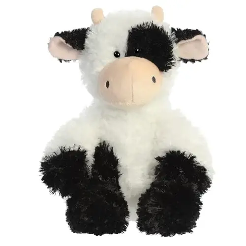Aurora® Snuggly Tubbie Wubbies™ Cow Stuffed Animal - Comforting Companion - Imaginative Play - White 11 Inches - AURORA®