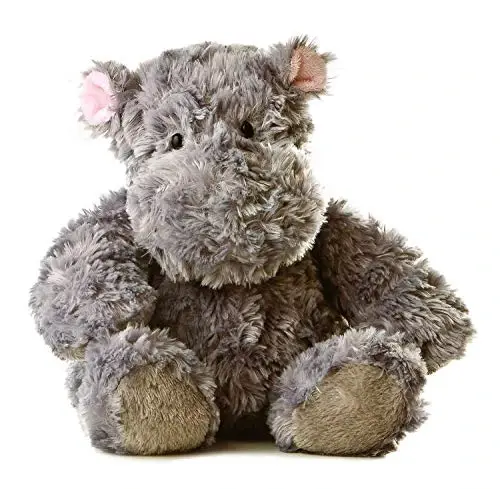 Aurora® Snuggly Tubbie Wubbies™ Hippo Stuffed Animal - Comforting Companion - Imaginative Play - Gray 12 Inches - AURORA®
