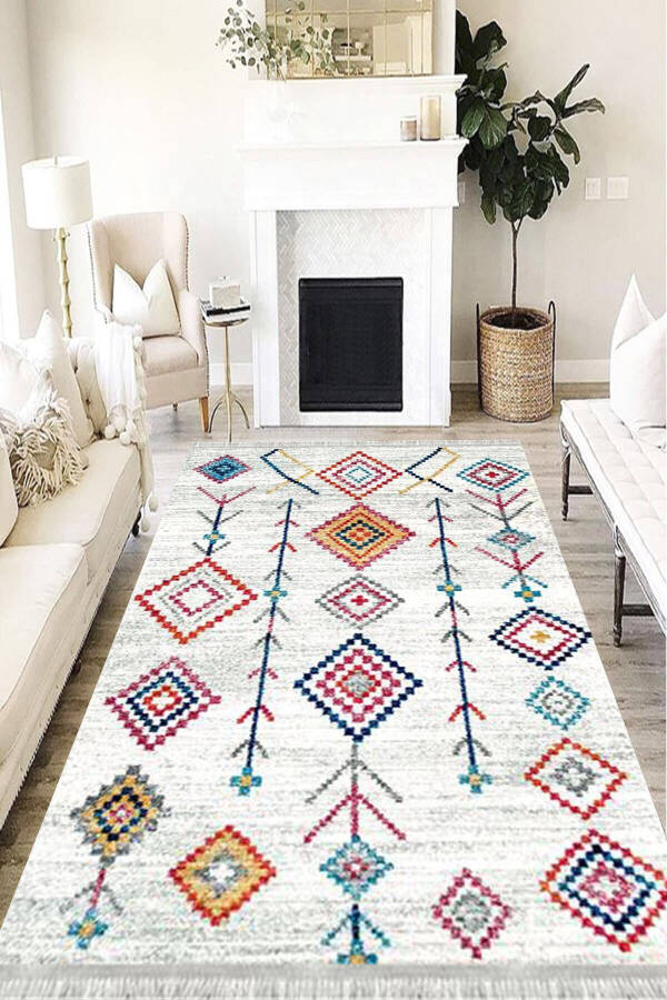 Authentic Eco Punto Non-Slip Washable Antibacterial Digital Print Carpet Runner - 1