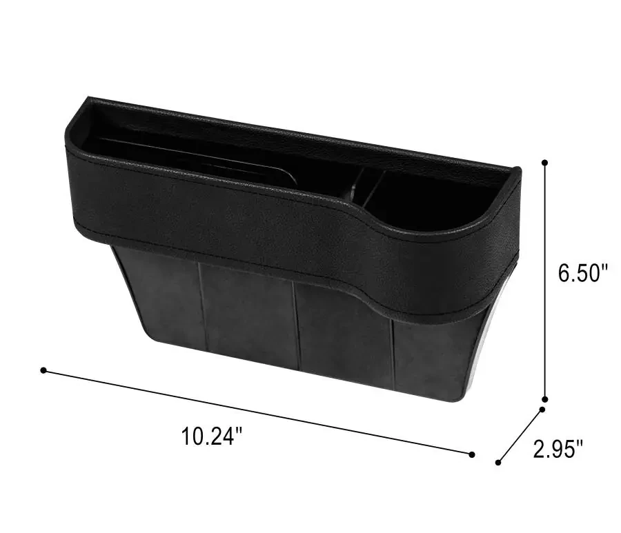 Auto Drive 1 dona Avtomobil avtomobil oʻrindiqlaridagi boʻsh joy saqlash tashkilotchisi Qora - Universal Fit, 22OG10 - 43