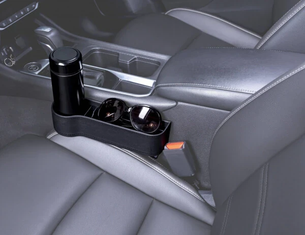 Auto Drive 1 Piece Automotive Car Seat Gap Storage Organizer Black - Universal Fit, 22OG10 - AUTO DRIVE