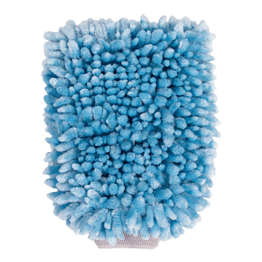 Auto Drive Car Wash Microfiber Mitt, Blue, 1 Count - 2