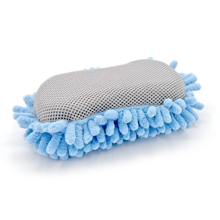 Auto Drive Car Wash Микрофибровая губка, ворс из шенилла и щетка, синий, 1 шт. - 4