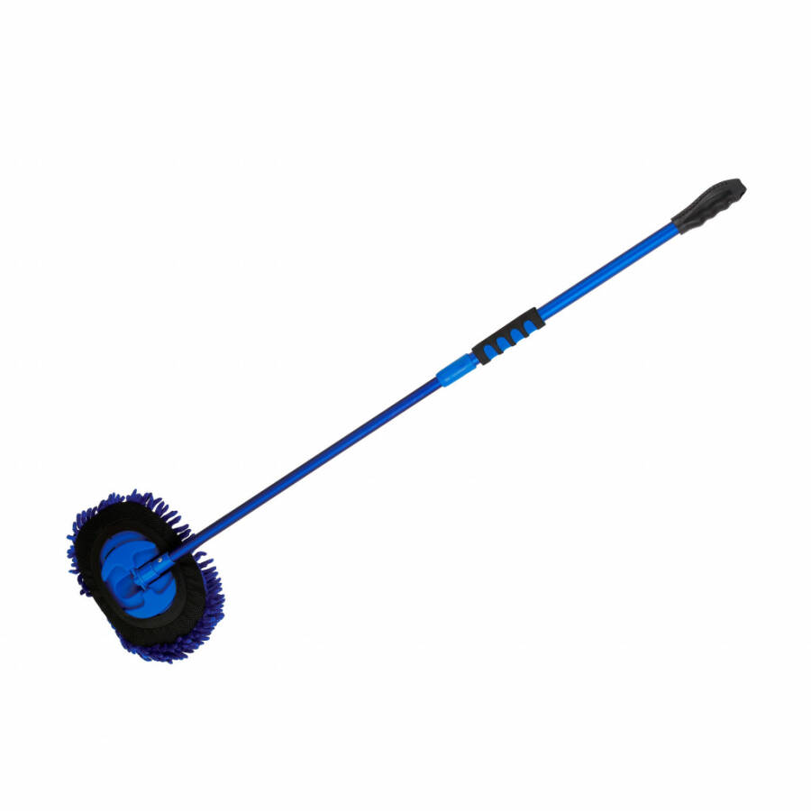 Auto Drive Microfiber Mop, Blue Aluminum Telescoping Handle - 3