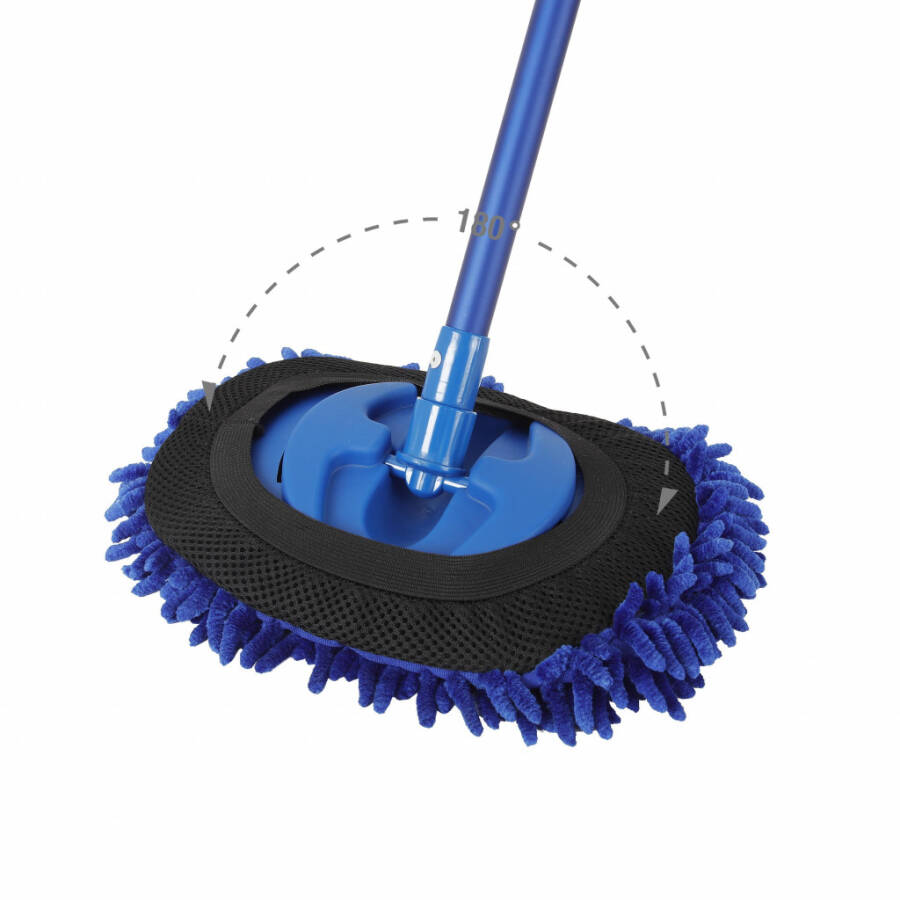 Auto Drive Microfiber Mop, Blue Aluminum Telescoping Handle - 5