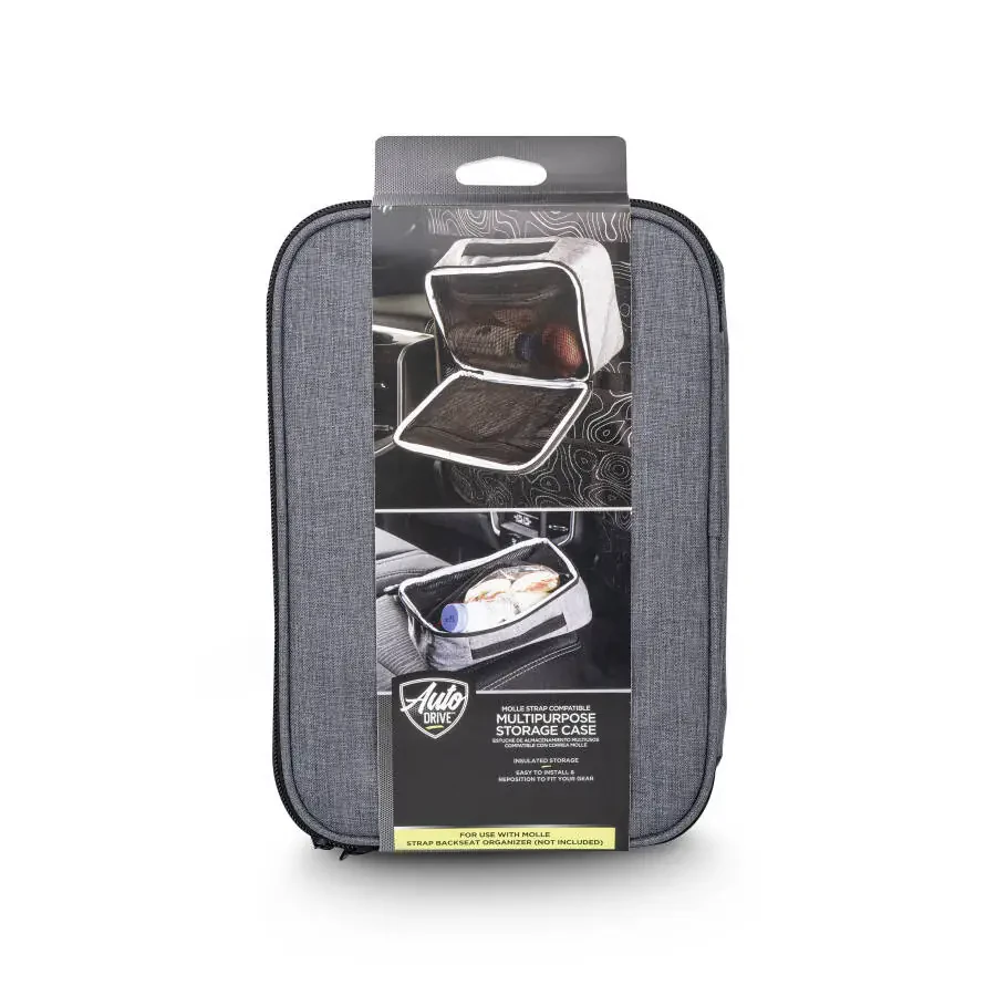 Auto Drive MOLLE Strap Compatible Multipurpose Insulated Storage Case - Universal - AZ534163 - 3