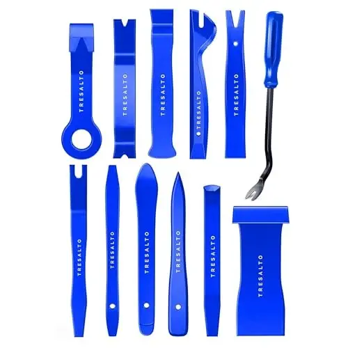 Auto Trim Removal Tool Set - 12pcs (No Scratch Plastic Pry Kit) - Auto Trim Car Tools, Easy Door Panel Removal Tool for Fastener, Clip, Molding, Dashboards, Interior Tools - 1