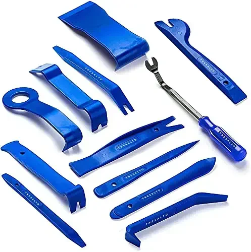 Auto Trim Removal Tool Set - 12pcs (No Scratch Plastic Pry Kit) - Auto Trim Car Tools, Fastener uchun oson eshik paneli olib tashlash vositasi, Klip, Kalıplama, Paneller, Ichki vositalar - 5
