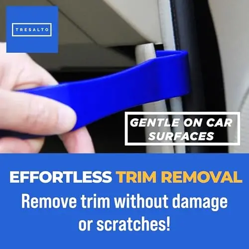 Auto Trim Removal Tool Set - 4pcs No-Scratch Plastic Pry Tool Kit for Car Interior - Fastener, Clip, Door Panel, Molding, and Dashboard Removal Tools - Easy-to-Use Auto Trim Tools for Vehicles - 2