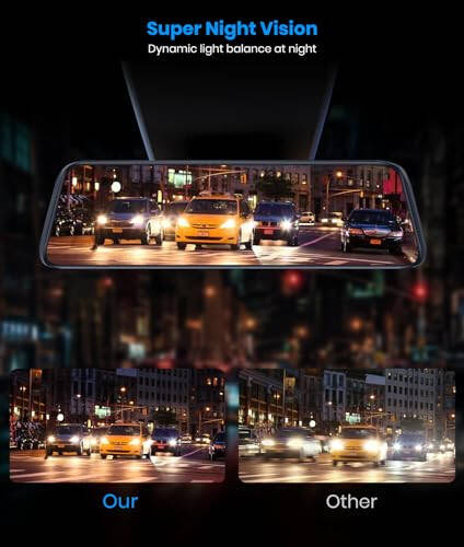 AUTO-VOX T9PRO OEM камера заднего вида с отсоединяемой передней линзой, 9,35 дюймов полноламинированный сенсорный экран зеркала Dash Cam спереди и сзади без бликов, камера заднего вида с ночным видением для автомобиля/грузовика - 4