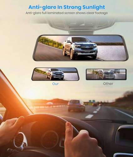 AUTO-VOX T9PRO OEM Rear View Mirror Camera with Detached Front Lens, 9.35