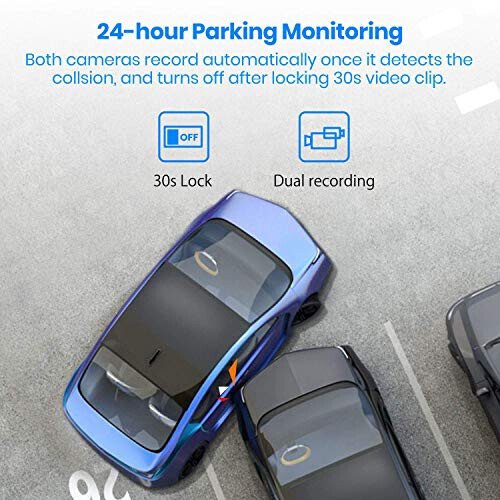 AUTO-VOX V5PRO 1080P 9.35'' OEM Rear View Mirror Camera, Full Laminated Ultrathin Touch Screen Mirror Dash Cam Front and Rear with No Glare, Super Night Vision Car Backup Camera Mirror - 6