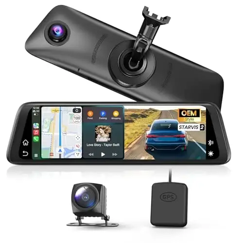 AUTO-VOX V6 OEM Rear View Mirror Camera Carplay: Upgrade 9.36
