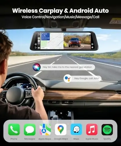 AUTO-VOX V6 OEM Rear View Mirror Camera Carplay: Upgrade 9.36