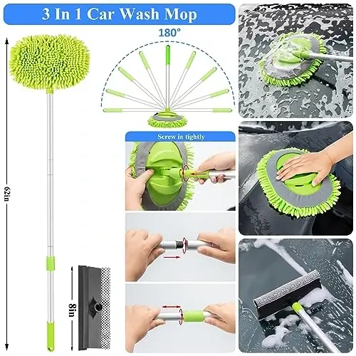 AUTODECO 32Pcs Avtomobilni batafsil tozalash cho'tkasi to'plami, Avtomobilni batafsil tozalash to'plami, Avtomobilni batafsil burg'ulash cho'tkasi to'plami, Avtomobilni batafsil tozalash cho'tkalari, Ichki, tashqi, g'ildiraklar uchun avtomobil yuvish tozalash vositalari to'plami, Moviy - 2